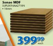 Sonae MDF SUPL0016AA2718N-16mm Each
