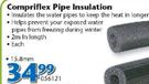 Compriflex Pipe Insulation 056121-15.8mm Each