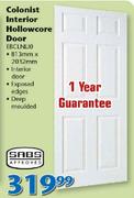 Colonist Interior Hollowcore Door EBCLNLIO