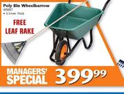 Poly Bin Wheelbarrow WW07