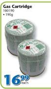 Gas Cartridge 100190-190kg-Each