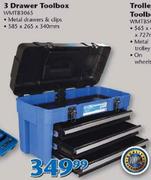 Worksman 3 Drawer Toolbox