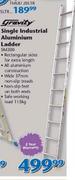 Gravity Single Industrial Aluminium Ladder