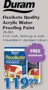 Duram Flexikote Quality Acrylic Water-Proofing Paint-5Ltr