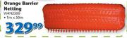 Orange Barrier Netting 1x50m