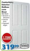 SABS Canterbury Interior Hollow-Core Door EBCTBL10