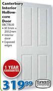 Swartland Canterbury Interior Hollow-Core Door EBCTBLI0