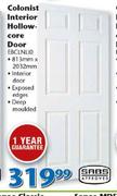 SABS Colonist Interior Hollow-Core Door EBCLNL10