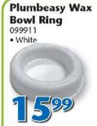 Plumbeasy Wax Bowl Ring White