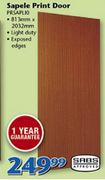 Swartland Sapele Print Door PRSAPL10-813mmx2032mm
