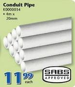 Waco Conduit Pipe K0000034-4mx20mm Each