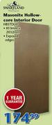 Swartland Masonite Hollow-Core Interior Door