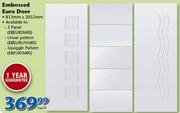 Swartland Embossed Euro Door-Each