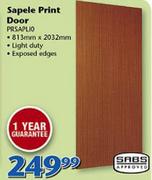 Swartland Sapele Print Door