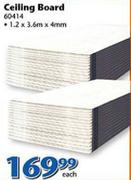 Celling Board 1,2x3.6m x4mm-Each