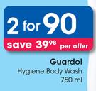 Guardol Hygiene Body Wash-For 2 x 750ml