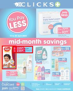 Clicks : Mid-Month Savings (13 April - 20 April 2022), page 1