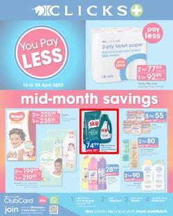 Clicks : Mid-Month Savings (13 April - 20 April 2022), page 1