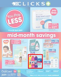 Clicks : Mid-Month Savings (13 April - 20 April 2022), page 1