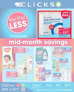 Clicks : Mid-Month Savings (13 April - 20 April 2022), page 1