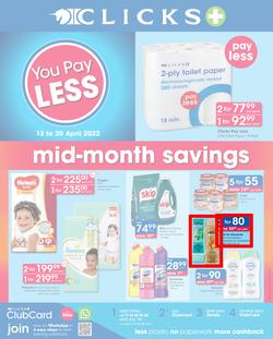 Clicks : Mid-Month Savings (13 April - 20 April 2022), page 1