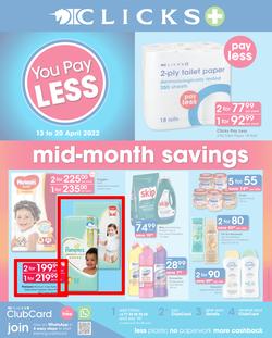 Clicks : Mid-Month Savings (13 April - 20 April 2022), page 1