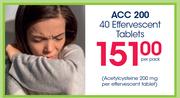 ACC 200 40 Effervescent Tablets-Per Pack
