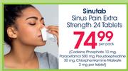 Sinutab Sinus Pain Extra Strength 24 Tablets-Per Pack