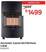 Salton 4.1Kw 3 Panel Black Gas Heater 81465255