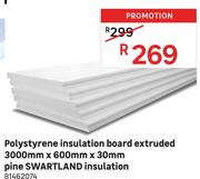 Swartland Extruded Polystyrene Insulation Board 3600mm x 600mm x 30mm 81462079