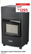 Totai 4.2Kw 3 Panel Black Gas Heater 81423572