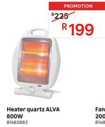 Alva 800W Quartz Heater 81465883