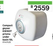 Kwikot Compact Geyser Prisma Under Basin 10L 81447426