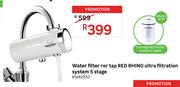 Red Rhino Water Filter Ror Tap Ultra Filtration System 5 Stage 81482552