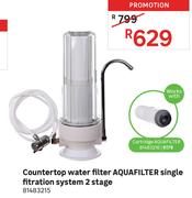 Aquafilter Countertop Water Filter Single Filtration System 2 Stage 81483215