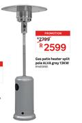 Alva Grey 13KW Gas Patio Heater Split Pole 81465890