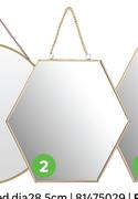 Mirror Honeycomb Shaped H20cm 81482928
