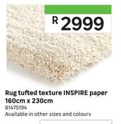 Inspire Rug Tufted Texture Paper 160cm x 230cm 81475194