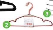 Spaceo Metal Hangers Gold Pink Set Of 4 81410130