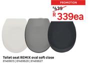 Remix Toilet Seat Oval Soft Close 81469615/81469628/81469627-Each