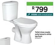 Toilet Close Couple Suite Tamarin White Top Flush 81444612