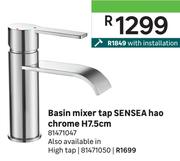Sensea Basin Mixer Tap Hao Chrome H7.5cm 81471047