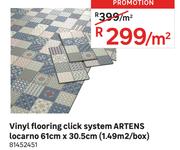 Artens Vinyl Flooring Click System Locarno 61cm x 30.5cm (1.49Sqm/Box) 81452451-Per Sqm
