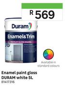 Duram Enamel Paint Gloss White 81417316-5L