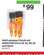Hamilton's Multi Purpose 5 Brush Set Viva 19, 25, 38, 50 & 75mm 81441577
