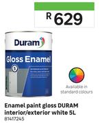 Duram Enamel Paint Gloss Interior/Exterior White 81417245-5L
