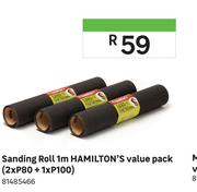 Hamilton's Sanding Roll 1m Value Pack (2 x P80 + 1 x P100) 81485466
