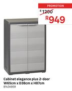 Cabinet Elegance Plus 2 Door W65cm x D38cm x H87cm 81434959