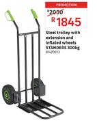 Standers Steel Trolley With Extension & Inflated Wheels 300Kg 81470013