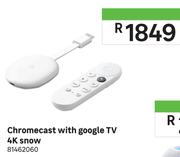 Chromecast With Google TV 4K Snow